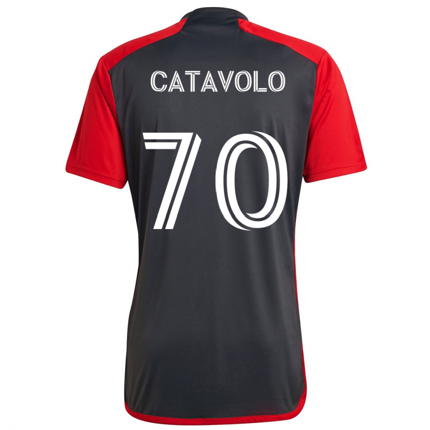 Niño Fútbol Camiseta Matthew Catavolo #70 Rojo Grayn 1ª Equipación 2024/25