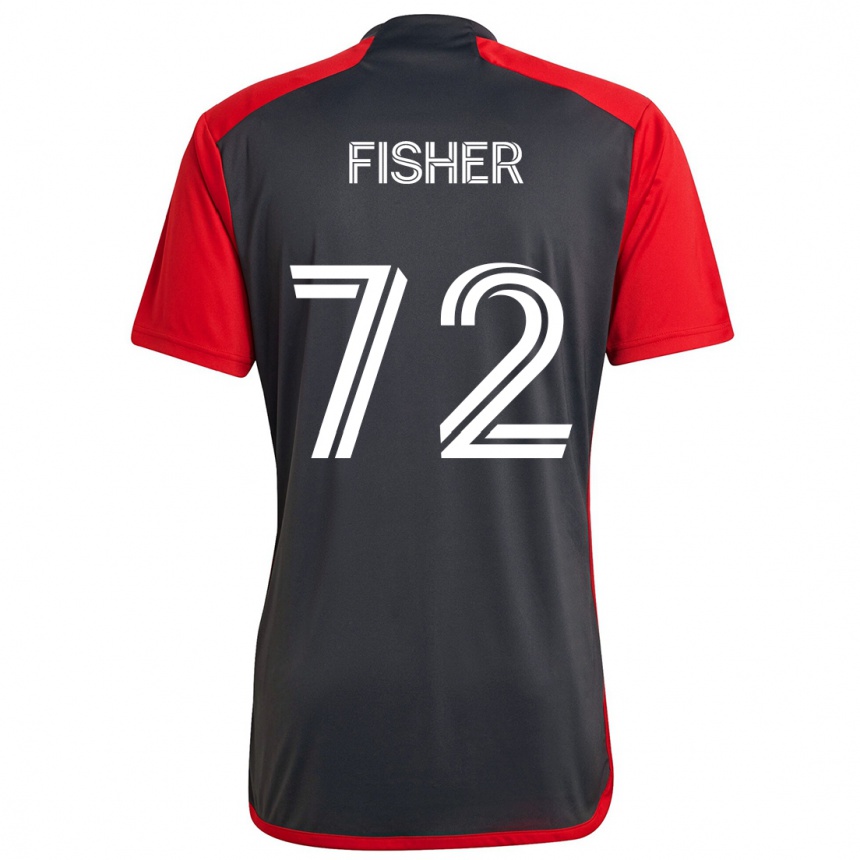 Niño Fútbol Camiseta Mark Fisher #72 Rojo Grayn 1ª Equipación 2024/25