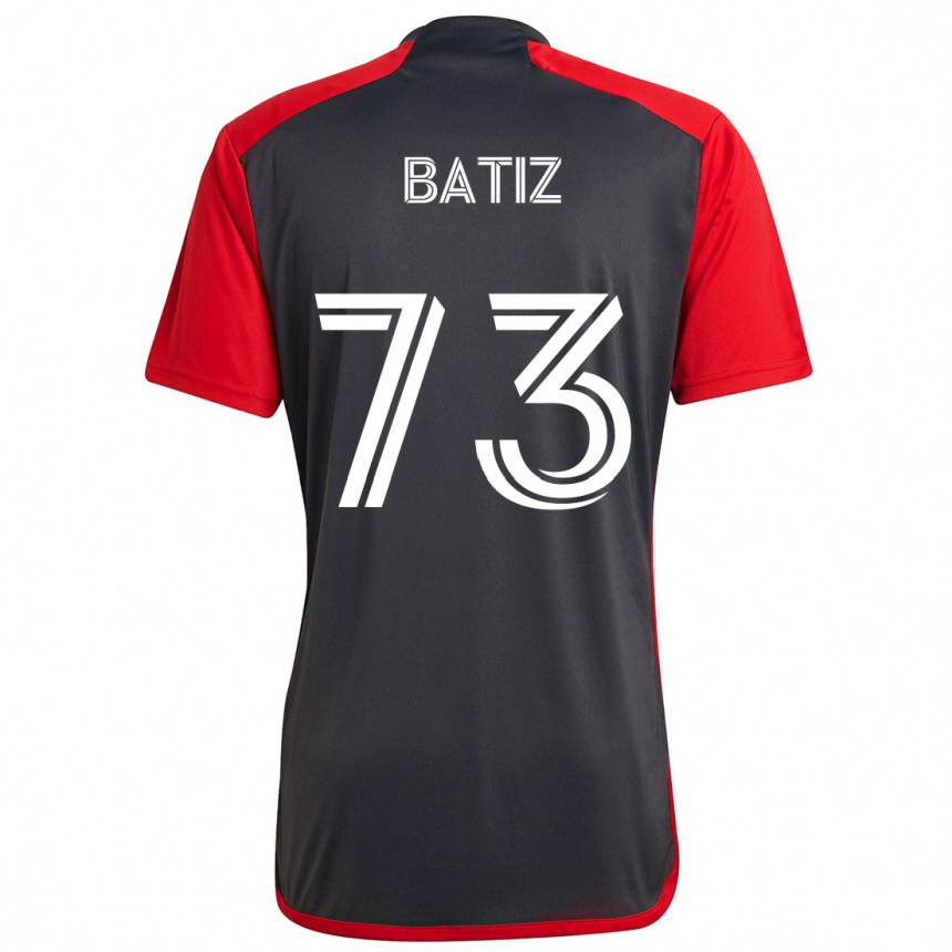 Niño Fútbol Camiseta Jesus Batiz #73 Rojo Grayn 1ª Equipación 2024/25