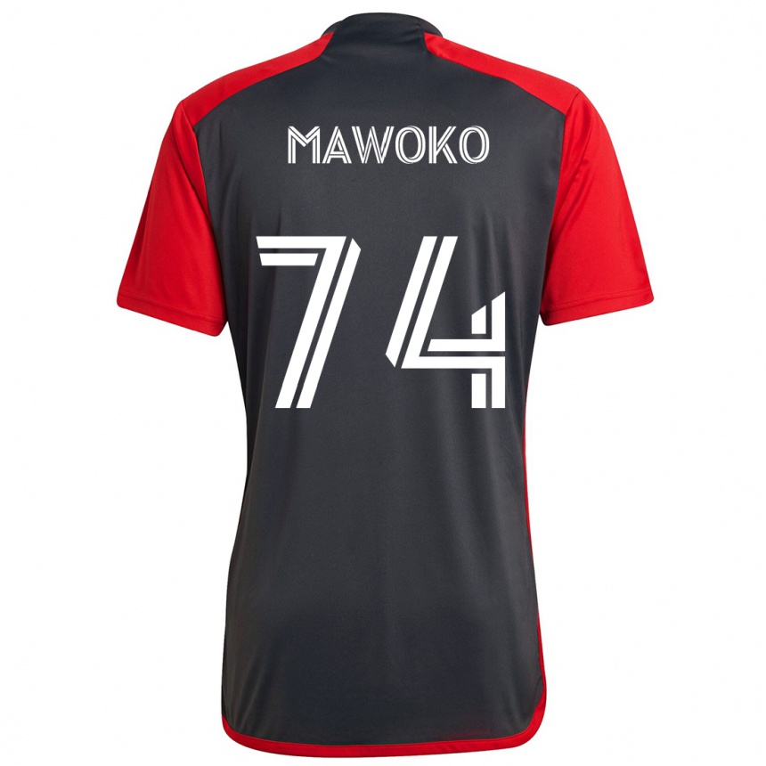 Niño Fútbol Camiseta Kundai Mawoko #74 Rojo Grayn 1ª Equipación 2024/25