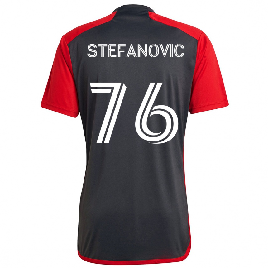 Niño Fútbol Camiseta Lazar Stefanovic #76 Rojo Grayn 1ª Equipación 2024/25