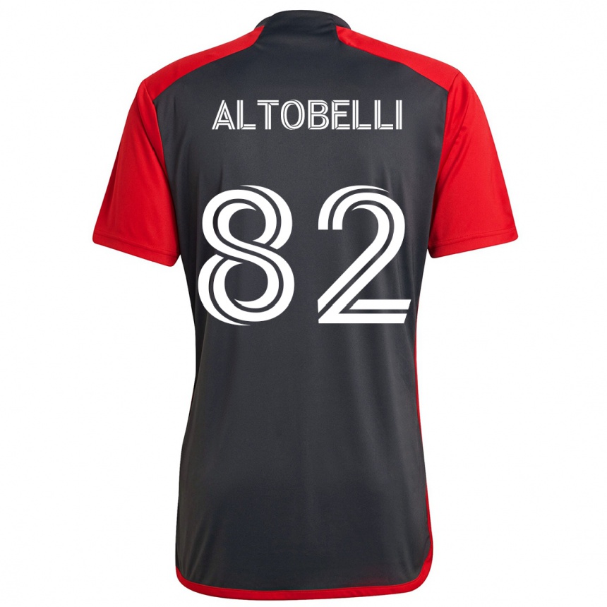 Niño Fútbol Camiseta Julian Altobelli #82 Rojo Grayn 1ª Equipación 2024/25