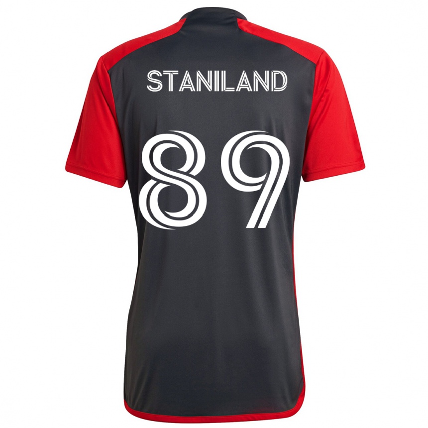 Niño Fútbol Camiseta Charlie Staniland #89 Rojo Grayn 1ª Equipación 2024/25