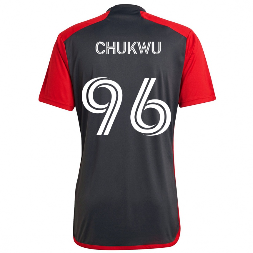 Niño Fútbol Camiseta Richard Chukwu #96 Rojo Grayn 1ª Equipación 2024/25