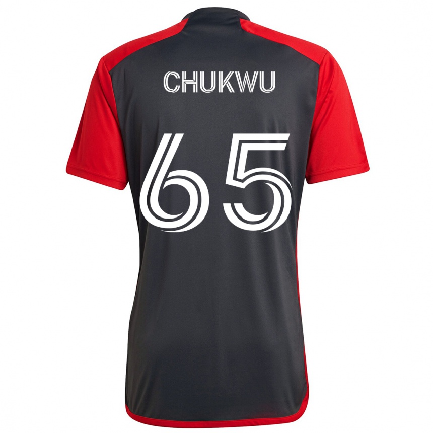 Niño Fútbol Camiseta Joses Chukwu #65 Rojo Grayn 1ª Equipación 2024/25