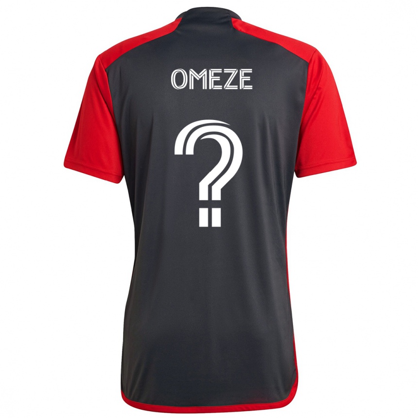 Niño Fútbol Camiseta Chimere Omeze #0 Rojo Grayn 1ª Equipación 2024/25