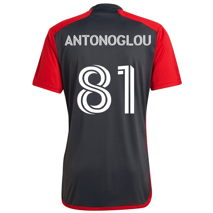 Niño Fútbol Camiseta Themi Antonoglou #81 Rojo Grayn 1ª Equipación 2024/25