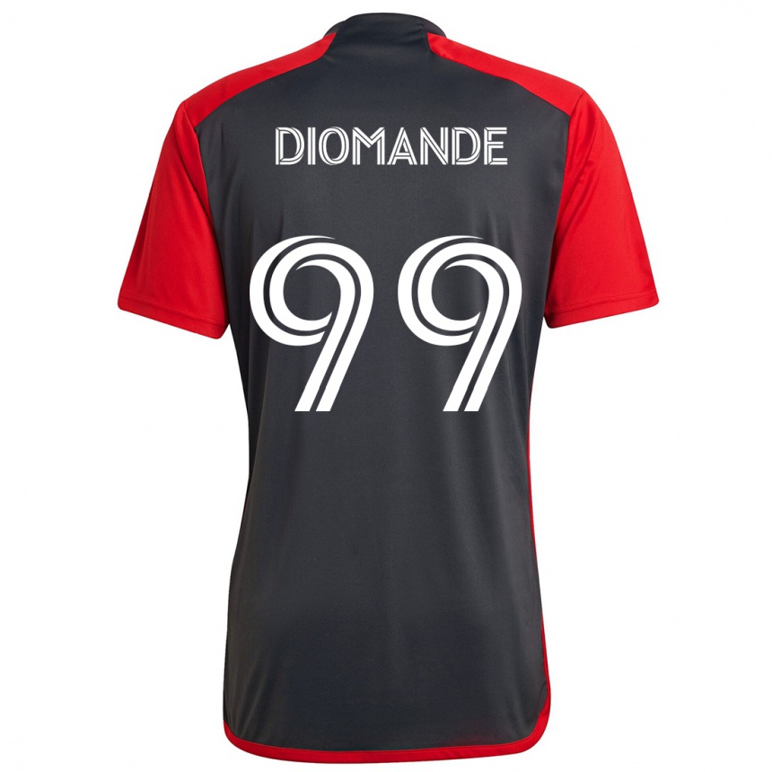 Niño Fútbol Camiseta Adama Diomande #99 Rojo Grayn 1ª Equipación 2024/25