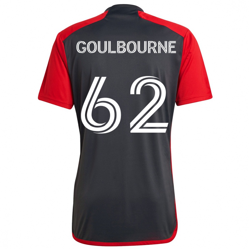 Niño Fútbol Camiseta Rohan Goulbourne #62 Rojo Grayn 1ª Equipación 2024/25