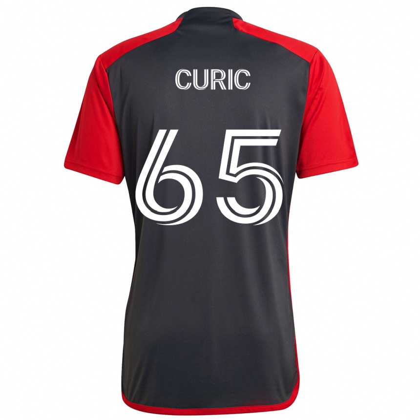 Niño Fútbol Camiseta Antony Curic #65 Rojo Grayn 1ª Equipación 2024/25