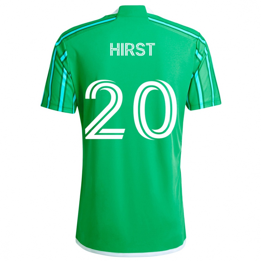 Niño Fútbol Camiseta Sophie Hirst #20 Verde Blanco 1ª Equipación 2024/25