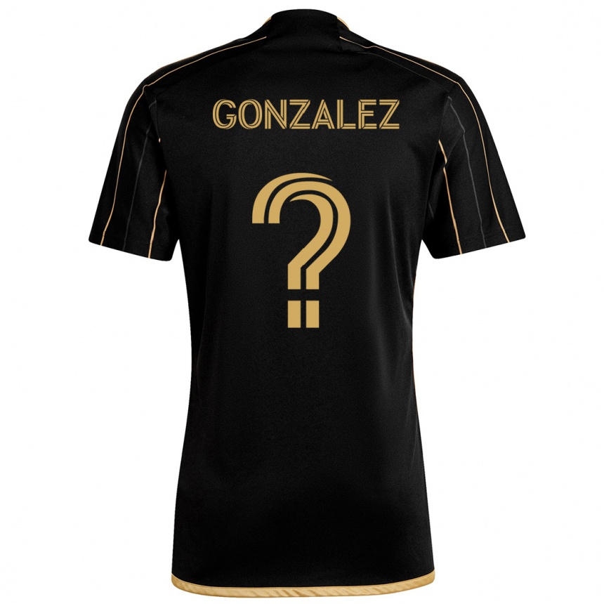 Niño Fútbol Camiseta Mario González #0 Oro Negro 1ª Equipación 2024/25