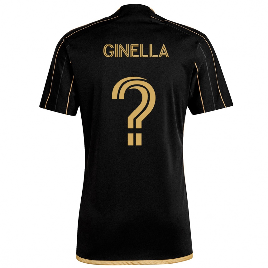 Niño Fútbol Camiseta Francisco Ginella #0 Oro Negro 1ª Equipación 2024/25