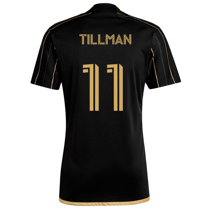 Niño Fútbol Camiseta Timothy Tillman #11 Oro Negro 1ª Equipación 2024/25