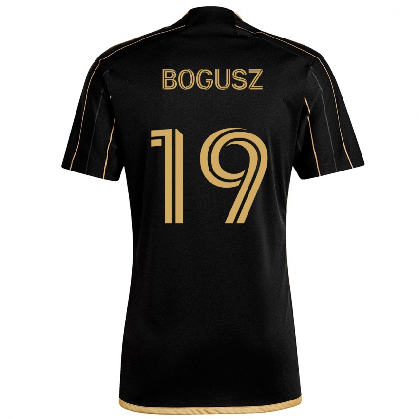 Niño Fútbol Camiseta Mateusz Bogusz #19 Oro Negro 1ª Equipación 2024/25