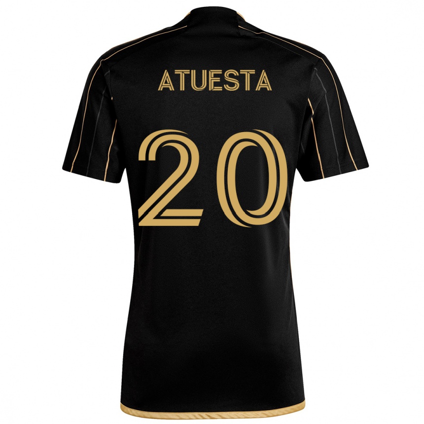 Niño Fútbol Camiseta Eduard Atuesta #20 Oro Negro 1ª Equipación 2024/25