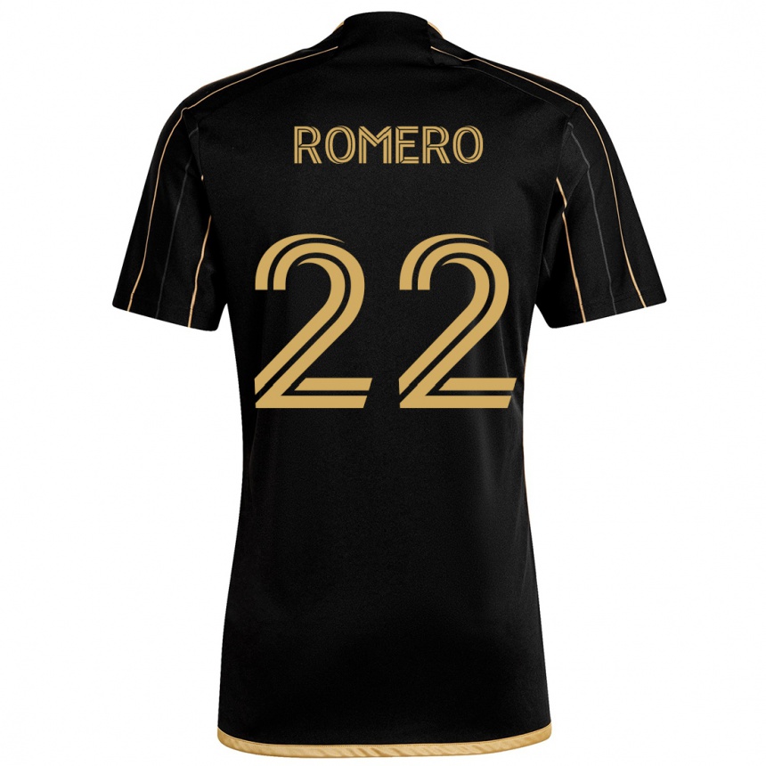 Niño Fútbol Camiseta Abraham Romero #22 Oro Negro 1ª Equipación 2024/25