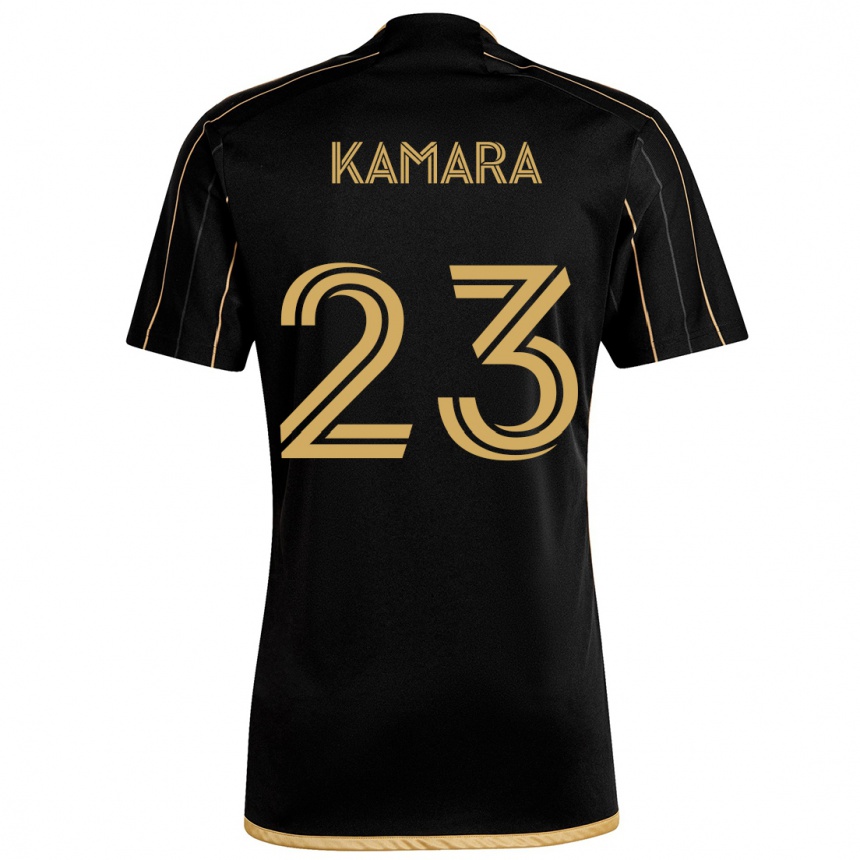 Niño Fútbol Camiseta Kei Kamara #23 Oro Negro 1ª Equipación 2024/25