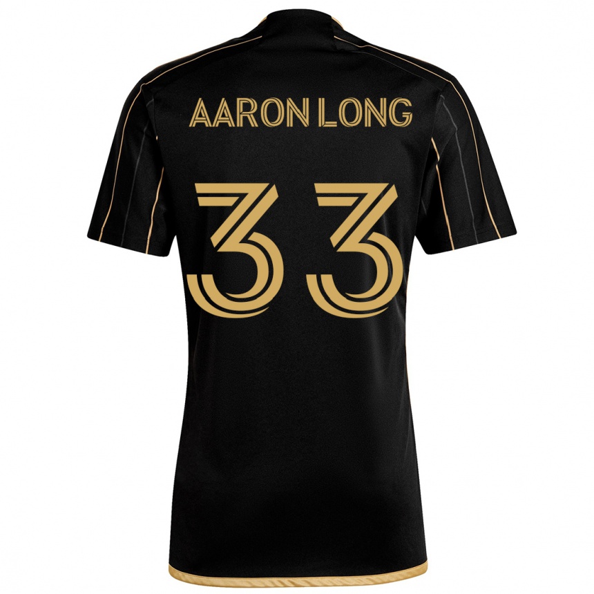 Niño Fútbol Camiseta Aaron Long #33 Oro Negro 1ª Equipación 2024/25