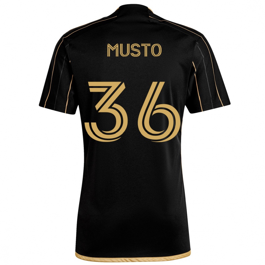 Niño Fútbol Camiseta Tommy Musto #36 Oro Negro 1ª Equipación 2024/25