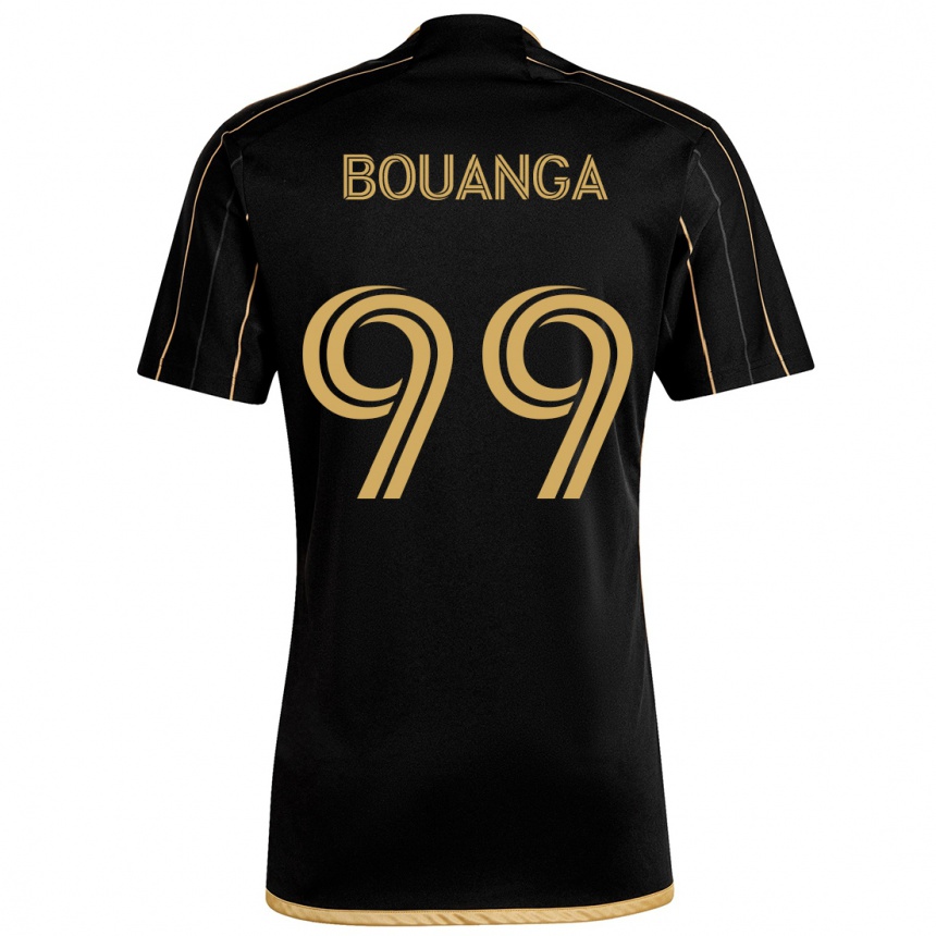 Niño Fútbol Camiseta Denis Bouanga #99 Oro Negro 1ª Equipación 2024/25