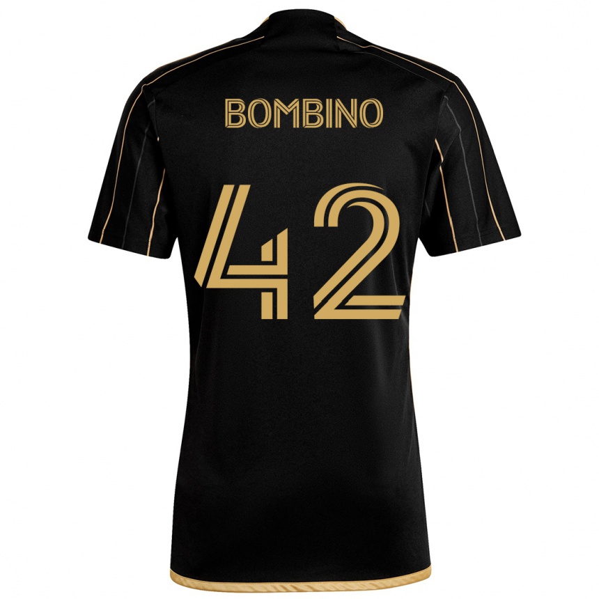 Niño Fútbol Camiseta Luca Bombino #42 Oro Negro 1ª Equipación 2024/25