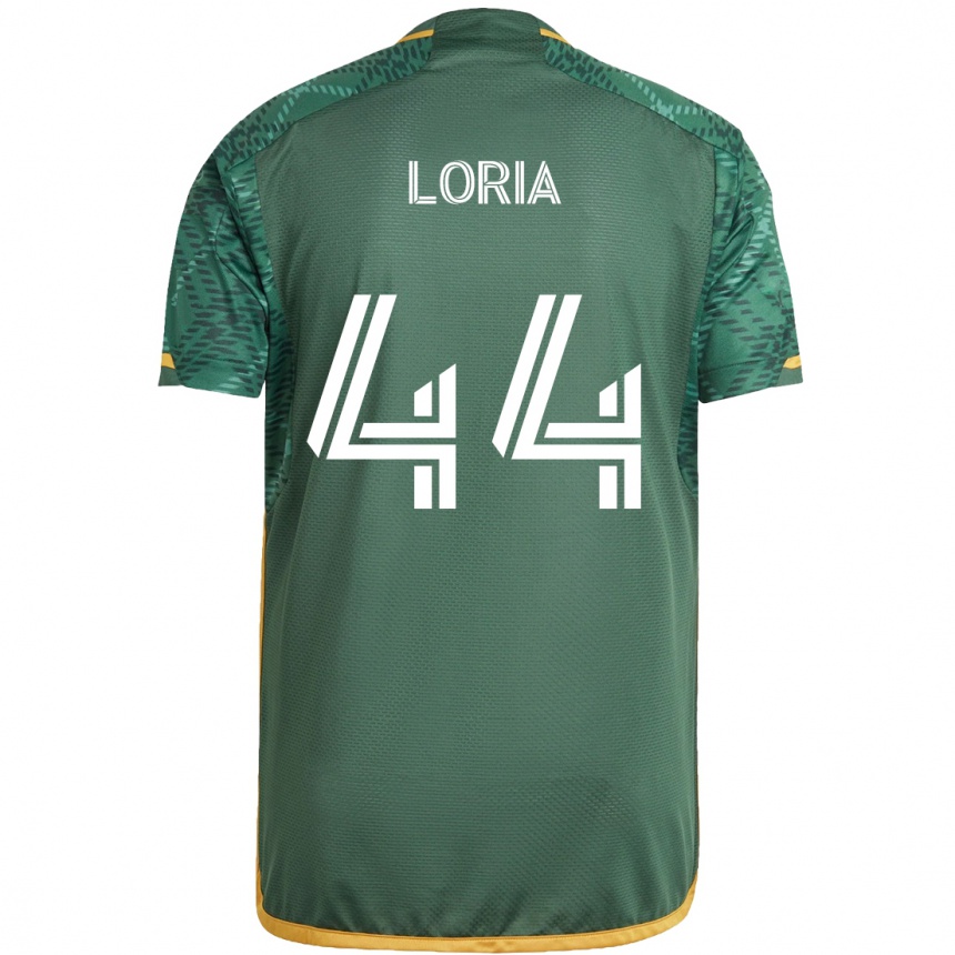 Niño Fútbol Camiseta Marvin Loría #44 Verde Naranja 1ª Equipación 2024/25