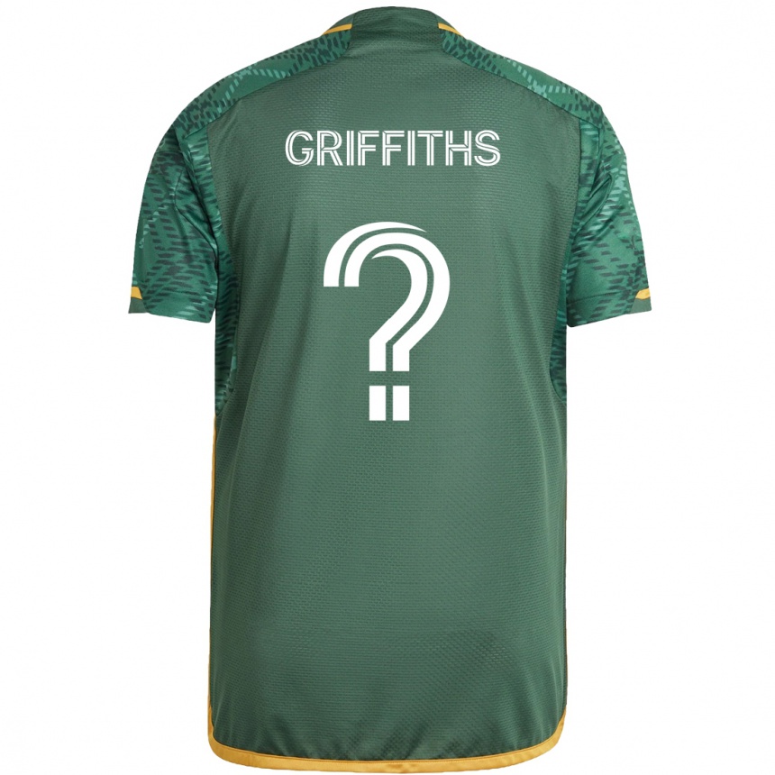 Niño Fútbol Camiseta Reo Griffiths #0 Verde Naranja 1ª Equipación 2024/25