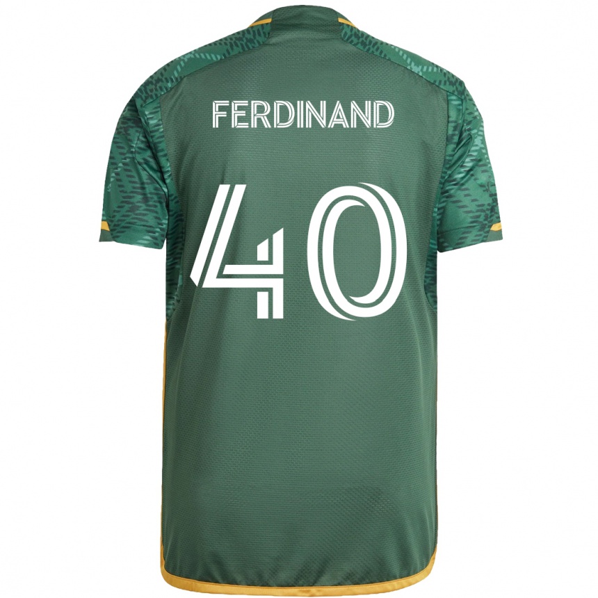 Niño Fútbol Camiseta Keesean Ferdinand #40 Verde Naranja 1ª Equipación 2024/25