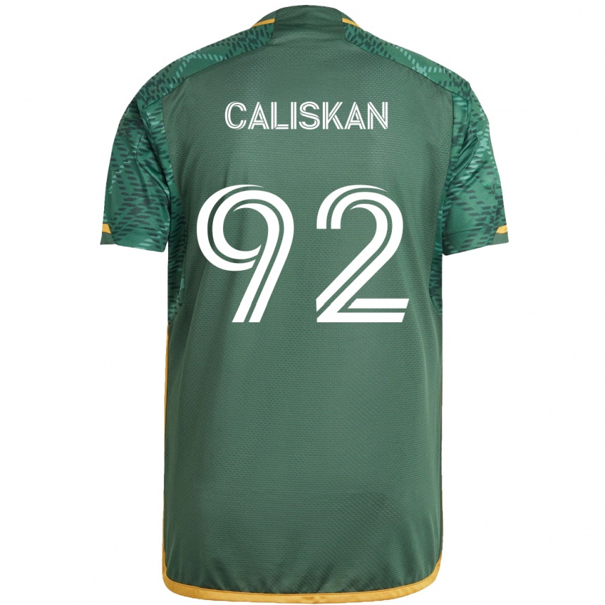 Niño Fútbol Camiseta Noel Caliskan #92 Verde Naranja 1ª Equipación 2024/25