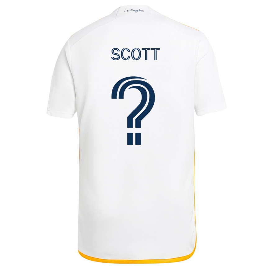 Niño Fútbol Camiseta Brady Scott #0 Blanco Amarillo 1ª Equipación 2024/25