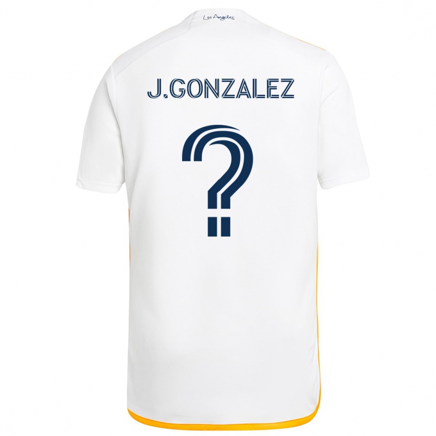 Niño Fútbol Camiseta Jesse Gonzalez #0 Blanco Amarillo 1ª Equipación 2024/25