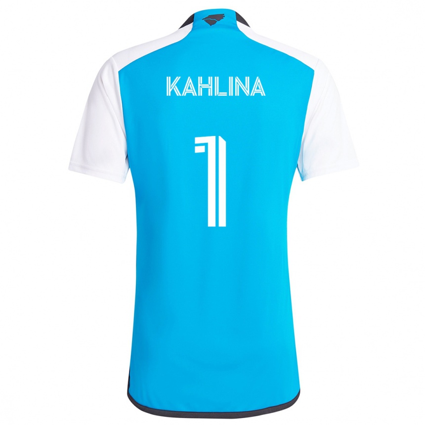 Niño Fútbol Camiseta Kristijan Kahlina #1 Azul Blanco 1ª Equipación 2024/25