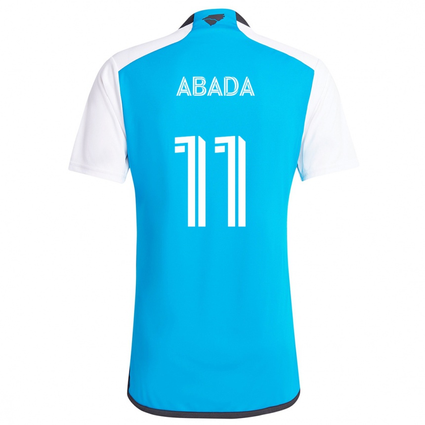 Niño Fútbol Camiseta Liel Abada #11 Azul Blanco 1ª Equipación 2024/25