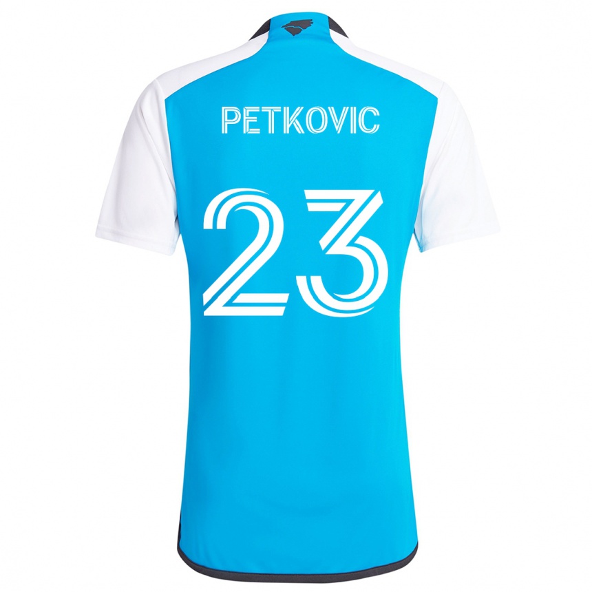 Niño Fútbol Camiseta Nikola Petkovic #23 Azul Blanco 1ª Equipación 2024/25