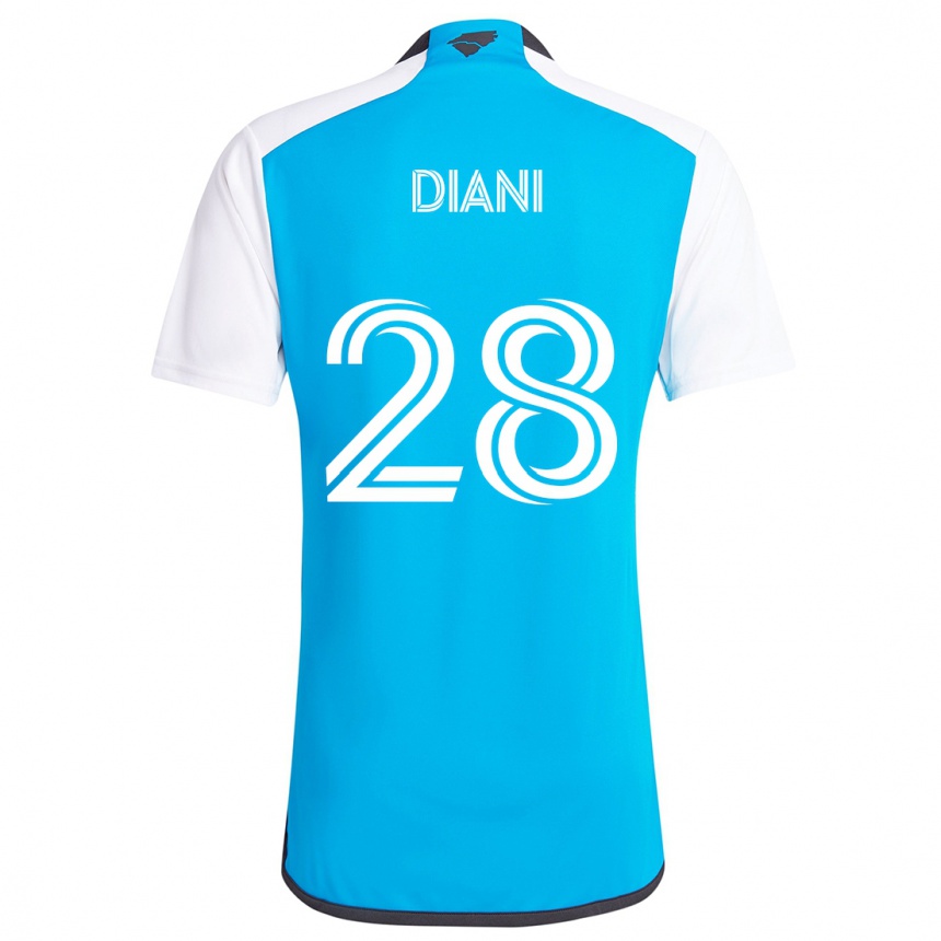 Niño Fútbol Camiseta Djibril Diani #28 Azul Blanco 1ª Equipación 2024/25