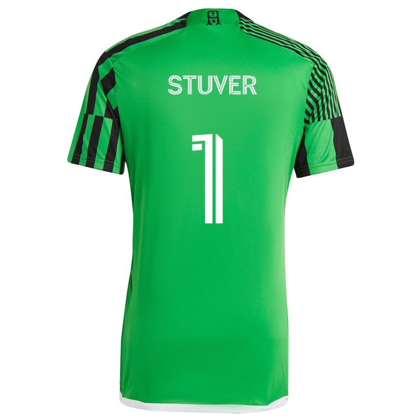 Niño Fútbol Camiseta Brad Stuver #1 Verde Negro 1ª Equipación 2024/25