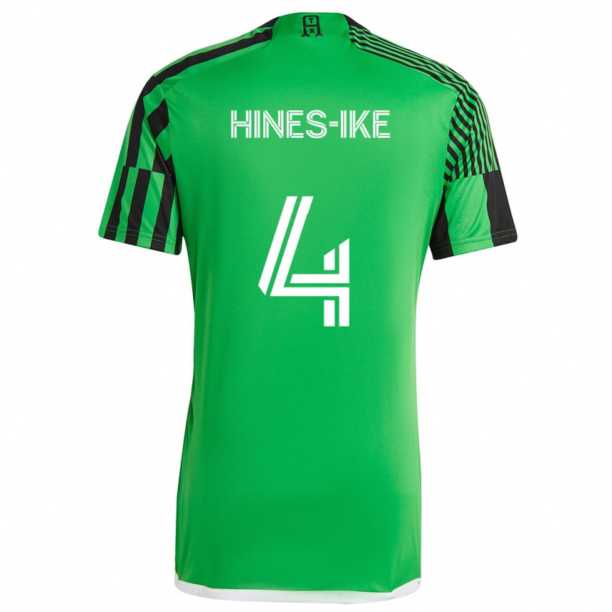 Niño Fútbol Camiseta Brendan Hines-Ike #4 Verde Negro 1ª Equipación 2024/25