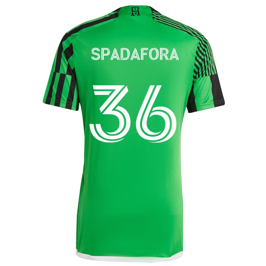 Niño Fútbol Camiseta Luke Spadafora #36 Verde Negro 1ª Equipación 2024/25