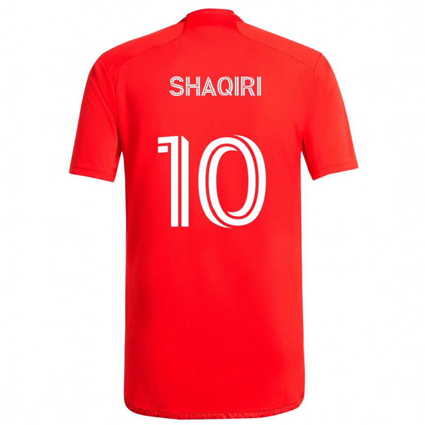 Niño Fútbol Camiseta Xherdan Shaqiri #10 Rojo Blanco 1ª Equipación 2024/25