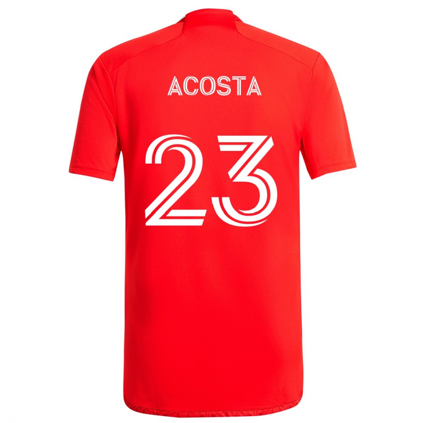 Niño Fútbol Camiseta Kellyn Acosta #23 Rojo Blanco 1ª Equipación 2024/25