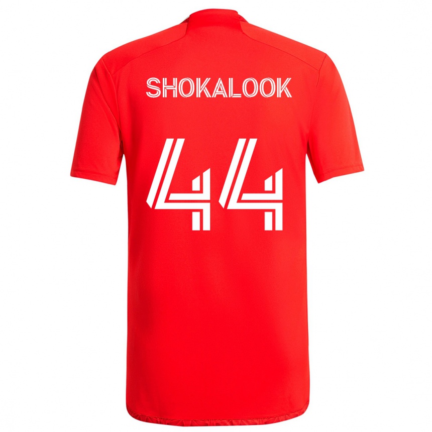 Niño Fútbol Camiseta Jason Shokalook #44 Rojo Blanco 1ª Equipación 2024/25