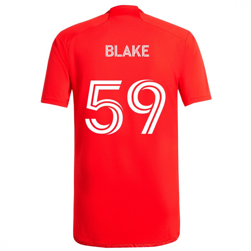 Niño Fútbol Camiseta Romain Blake #59 Rojo Blanco 1ª Equipación 2024/25