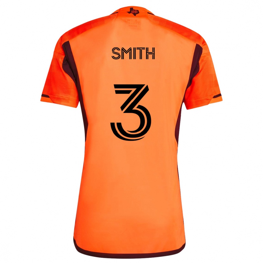 Niño Fútbol Camiseta Brad Smith #3 Naranja Negro 1ª Equipación 2024/25