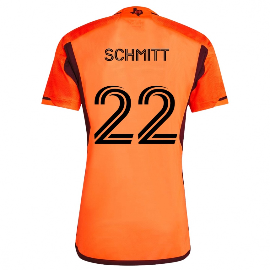 Niño Fútbol Camiseta Tate Schmitt #22 Naranja Negro 1ª Equipación 2024/25