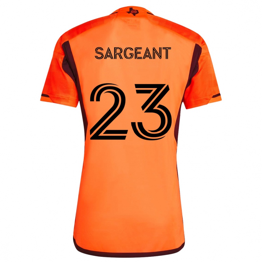 Niño Fútbol Camiseta Kieran Sargeant #23 Naranja Negro 1ª Equipación 2024/25