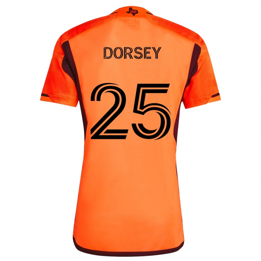 Niño Fútbol Camiseta Griffin Dorsey #25 Naranja Negro 1ª Equipación 2024/25