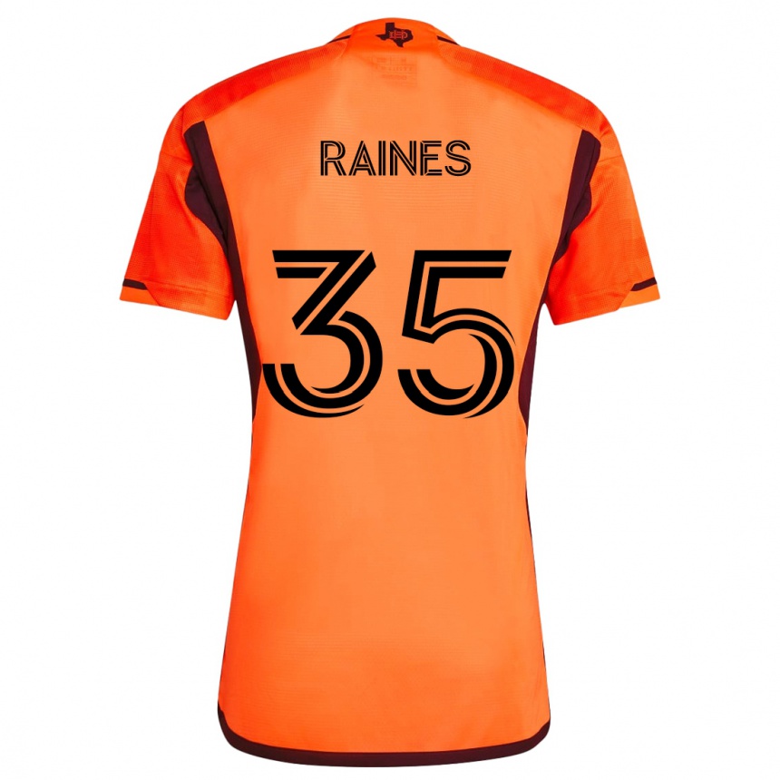 Niño Fútbol Camiseta Brooklyn Raines #35 Naranja Negro 1ª Equipación 2024/25