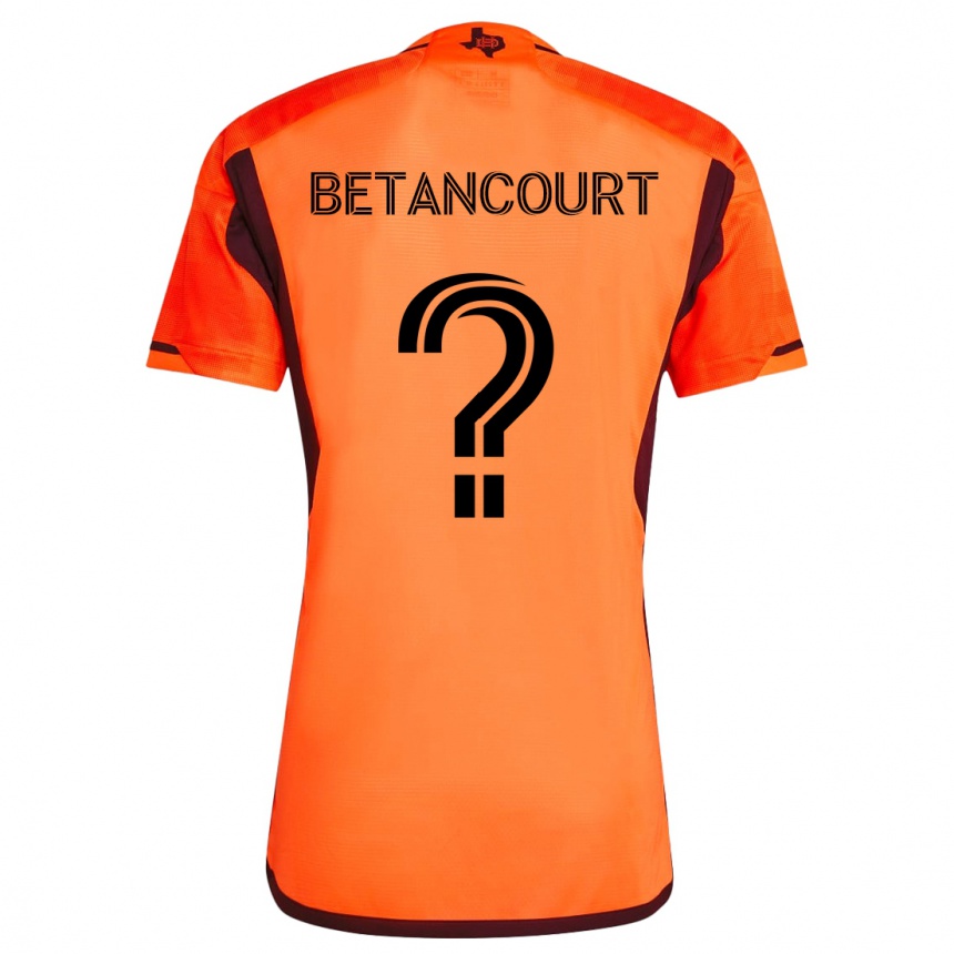 Niño Fútbol Camiseta Noah Betancourt #0 Naranja Negro 1ª Equipación 2024/25