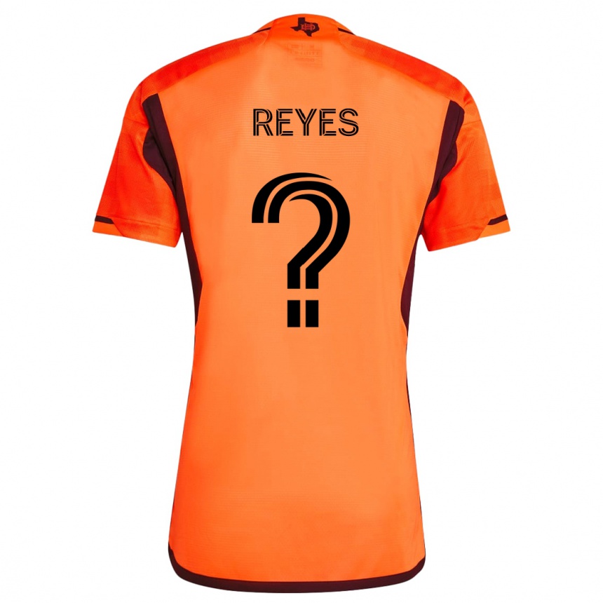 Niño Fútbol Camiseta Dylan Reyes #0 Naranja Negro 1ª Equipación 2024/25